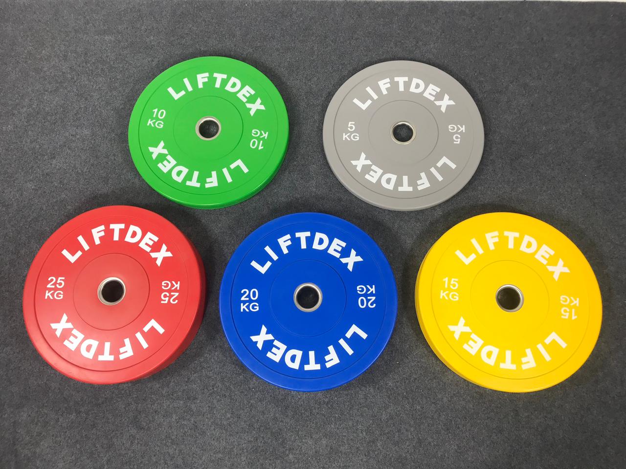 Liftdex 3D Rubber Colour Bumper Plates - 10 kg image