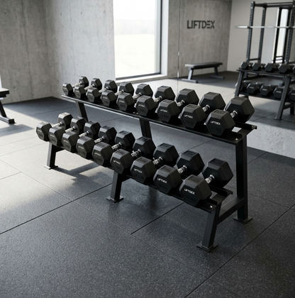 2 Tier Dumbbell Storage 2.5-30kg Fitting