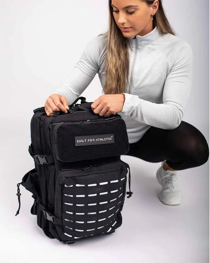 BUILT ATHLETES 45 LARGE MONOCHROME GYM BACKPACK image 1