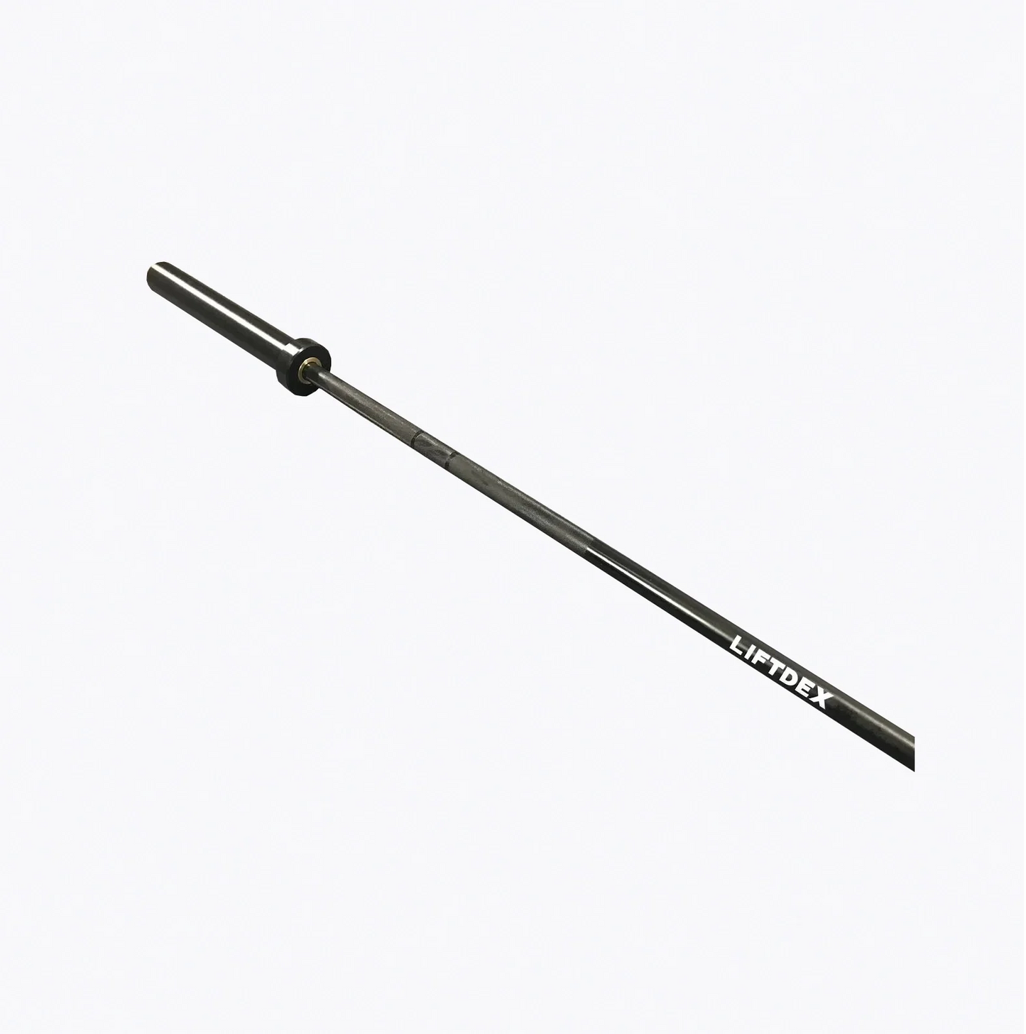 All Black Cerakote Liftdex Barbell 15KG zoomed In