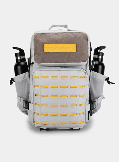 BUILT ATHLETES 45 LARGE GREY & YELLOW GYM BACKPACK
