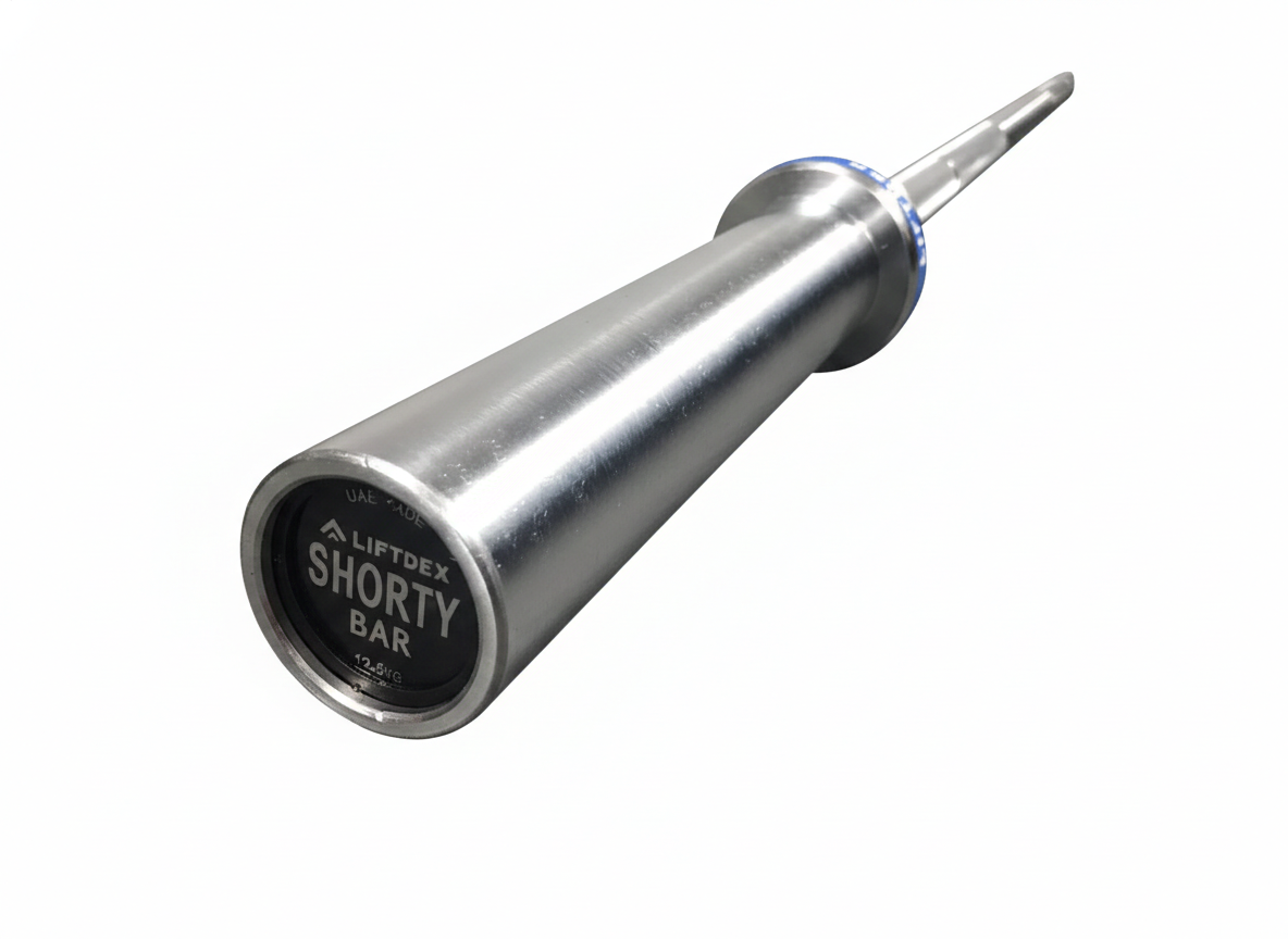 Metallic short bar with 'Liftdey Shorty Bar' branding on a white background