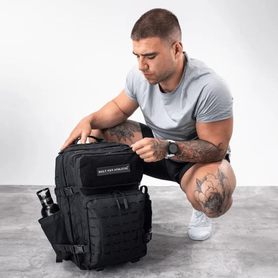 BUILT ATHLETES LARGE BLACK GYM BACKPACK