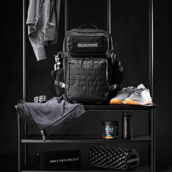 BUILT ATHLETES LARGE BLACK GYM BACKPACK