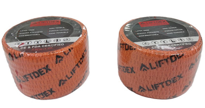 Two rolls of ALIFTDEX tape on a white background
