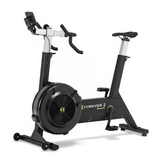 Concept2 indoor bike on a white background
