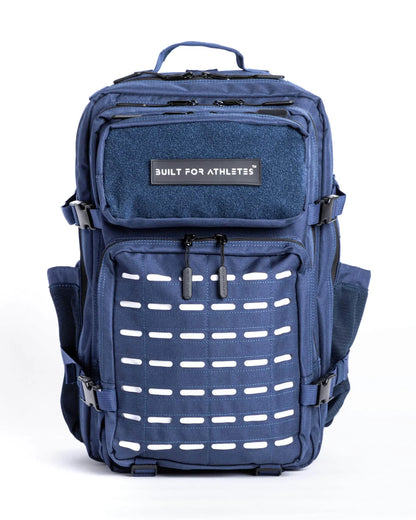 BUILT ATHLETES 45 LARGE NAVY & WHITE GYM BACKPACK image 4
