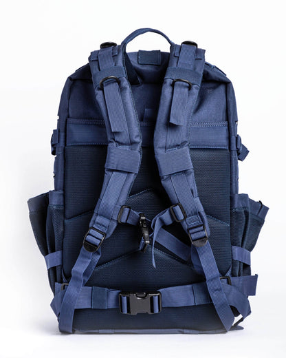 BUILT ATHLETES 45 LARGE NAVY & WHITE GYM BACKPACK image 3