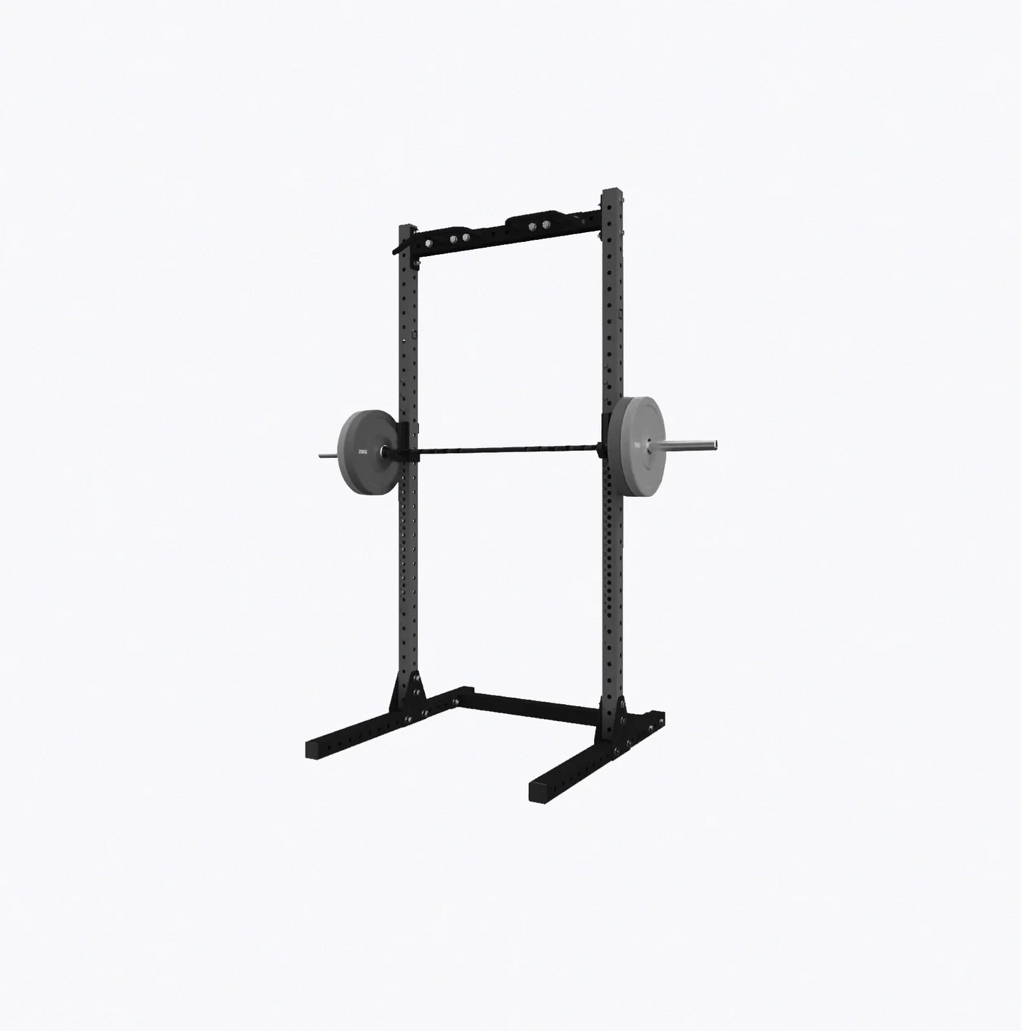 Liftdex squat rack full front view – sturdy black power stand with pull-up compatible top bar, wide stable base and adjustable height for safe strength training UAE