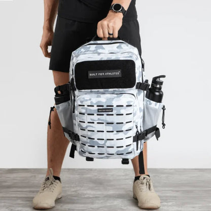 BUILT ATHLETES WHITE CAMO 45 LARGE BACKPACK