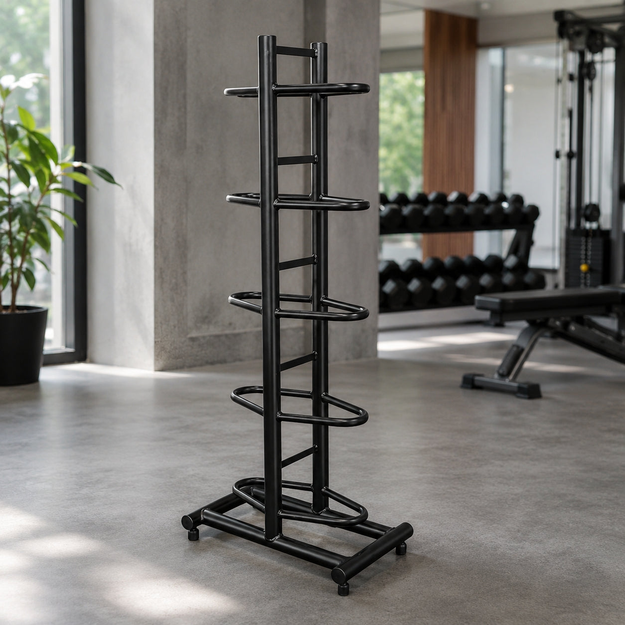 Liftdex Wall Ball & Slam Ball Storage Rack  5-Level Double-Sided