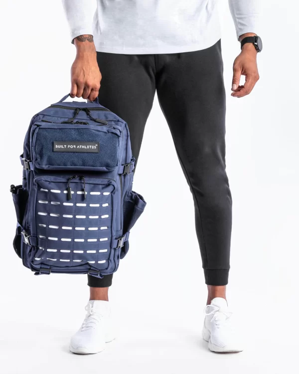 BUILT ATHLETES LARGE NAVY & WHITE GYM BACKPACK